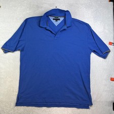 Tommy Hilfiger Golf Polo Shirt Men's Blue Techno Dry Short Sleeve Classic - 2XL