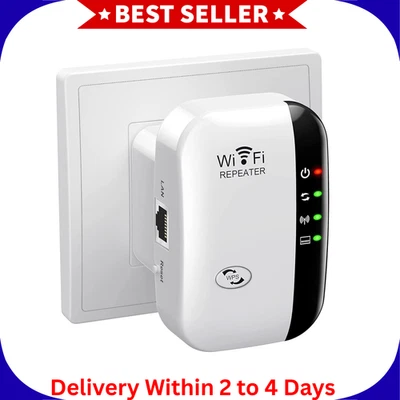 Wifi Extender Signal Booster up to 5000Sq.Ft and 55 Devices, Wifi Range Extender - Image 1 of 4
