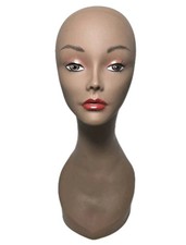 Realistic Female Mannequin Head Display 18 In. H B1176