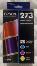 Epson 273 Photo Black Color Combo Pack T273520 Exp 2021 New Sealed Retail Box