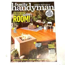 Family Handyman Magazine MAY 2019 OUTDOOR LIVING ROOM Toilet Leak Fast Free Ship