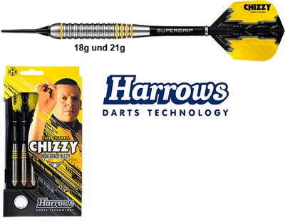 Harrows Chizzy Brass 18 g und 21 g E-Dart Soft Dart