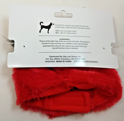 Sombrero Red Devil Fuzzy Mascota Perro con Cuernos Plateados Talla M/L Nuevo - Imagen 8 de 8