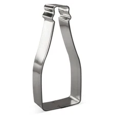 Champagne Bottle 4.5'' Cookie Cutter Metal
