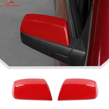 Top Side Mirror Bezel Covers Trim Shell For Chevy Silverado/GMC Sierra 14-18 Red