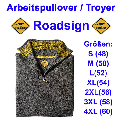 Herren Arbeitspullover workwear Arbeit Pulli Roadsign Strickpullover Gr. S-4XL /