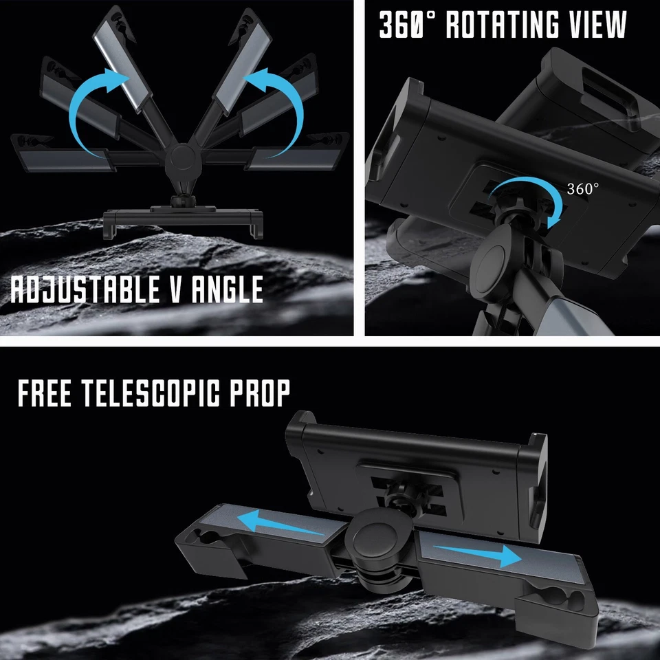 360°Car Back Seat Headrest Mount Tablet Holder for 4.7-12.9” iPad iPhone Samsung - Image 4 of 4