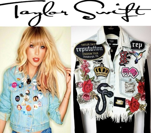 Versace Taylor Swift Reputation Gift Merch Patch Jacket 40 42 4 6 8 Top ...