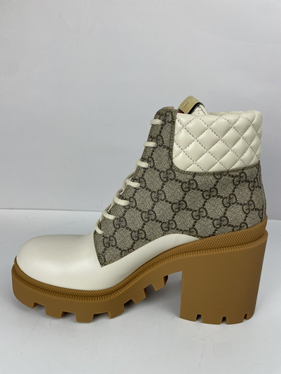 GUCCI ショートブーツ レザー PVC GGスプリーム 659691 GUCCI ショートブーツ レザー PVC GGスプリーム 659691 - メルカリ