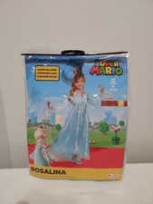 Rosalina Deluxe Nintendo Super Mario Blue Fancy Dress Halloween Child Costume M