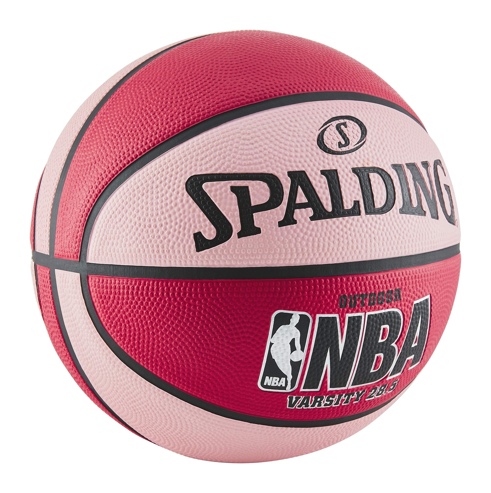 spalding pink rubber ball