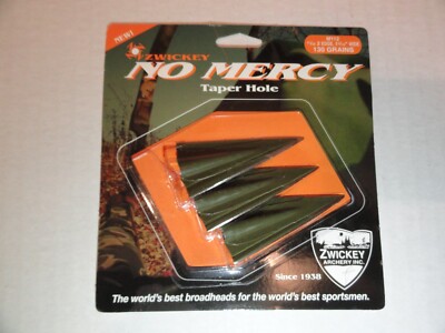 Zwickey No Mercy Glue On Broadheads 11/32'', 130 grains, 3 pack