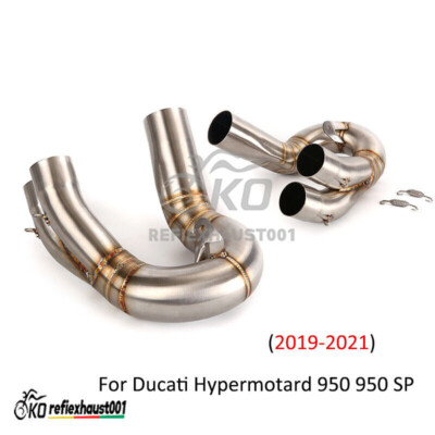 Slip-on Exhaust Mid Pipe Slip On Original For Ducati Hypermotard 950 950SP 19-21