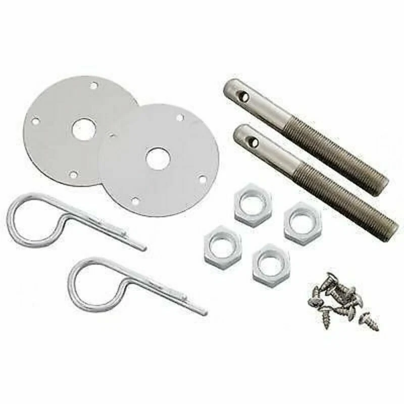 Juego de bloqueo de motor Muscle Car de 3/16" con cordones tachuelas de 1/2" Foto 2 de 4