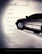 Full 2 Page Spread Original 1997 Chrysler Lhs Vintage Magazine Print Ad