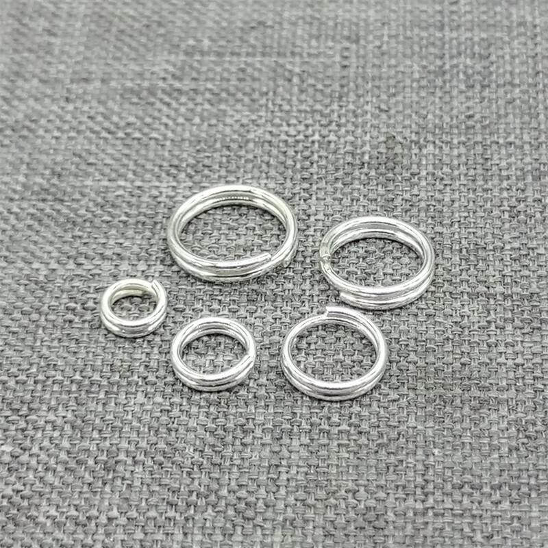 30pcs of 925 Sterling Silver Split Rings 4mm 5mm 6mm 7mm 8mm for