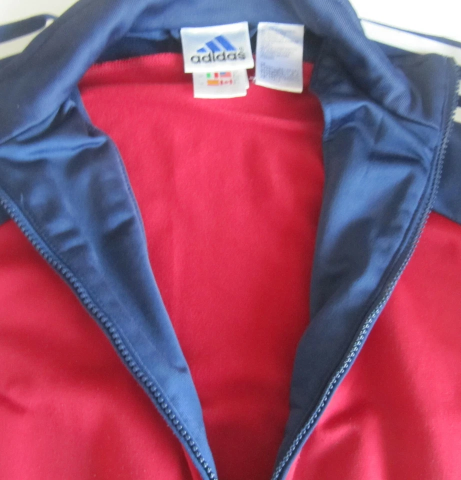 Top Condition: Vintage Adidas (Retro) Tracksuit Top Vest! Old School Size 8 (L) - Image 3 of 4