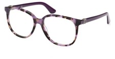 GUESS GU2936 083 Purple Tortoise Plastic Round Eyeglasses Frame 56-16-140