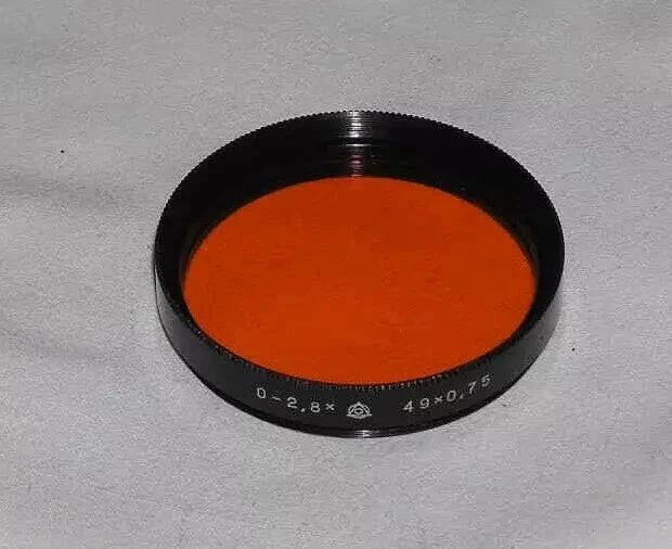 d Orange 2.8x LZOS Russian 49x0.75 Vintage Light Filter 49mm mount for Lens 4311