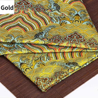 Kunstseide Satin Stoff Vintage Brokat Tuch Basteln Nähen DIY Bekleidung 100 75cm - Bild 1 von 4