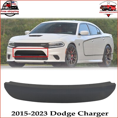 New Front Bumper Grille Molding Trim Textured Plastic For 2015-23 Dodge Charger