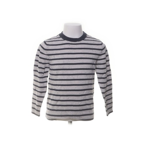 H&M, Strickpullover, Größe: 110/116, Weiß/Blau, Streifen, Unisex (Kinder)