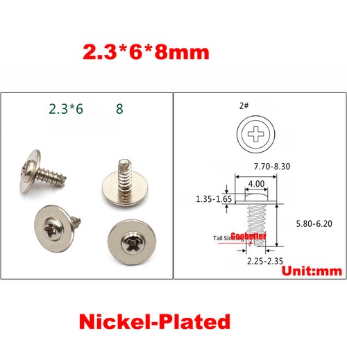 PWT2.3/2.9/3mm Phillips Round Head Self Tapping Screws With Washer Cross Bolts - Picture 10 of 17