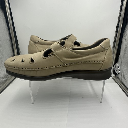 SAS Roamer Leather Walking Shoes Womens 8 WW Double Wide Everyday Moccasin NEW - Picture 10 of 18