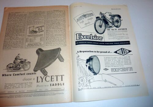 Wizard, Matchless, A.J.S, BSA, Triumph 1947 & 1948 CPICS Motorcycling Magazines - Picture 11 of 20