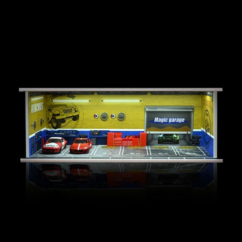 1/64 Diorama Diecast Garage Model LED Parking Lot Scene Display Model AU Stock - Picture 128 of 191