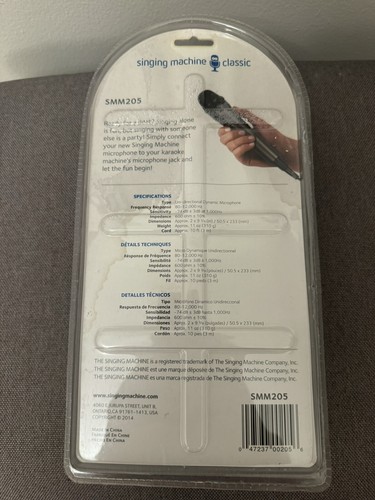 The Singing Machine SMM205 Dynamic Professional Microphone - Picture 2 of 2