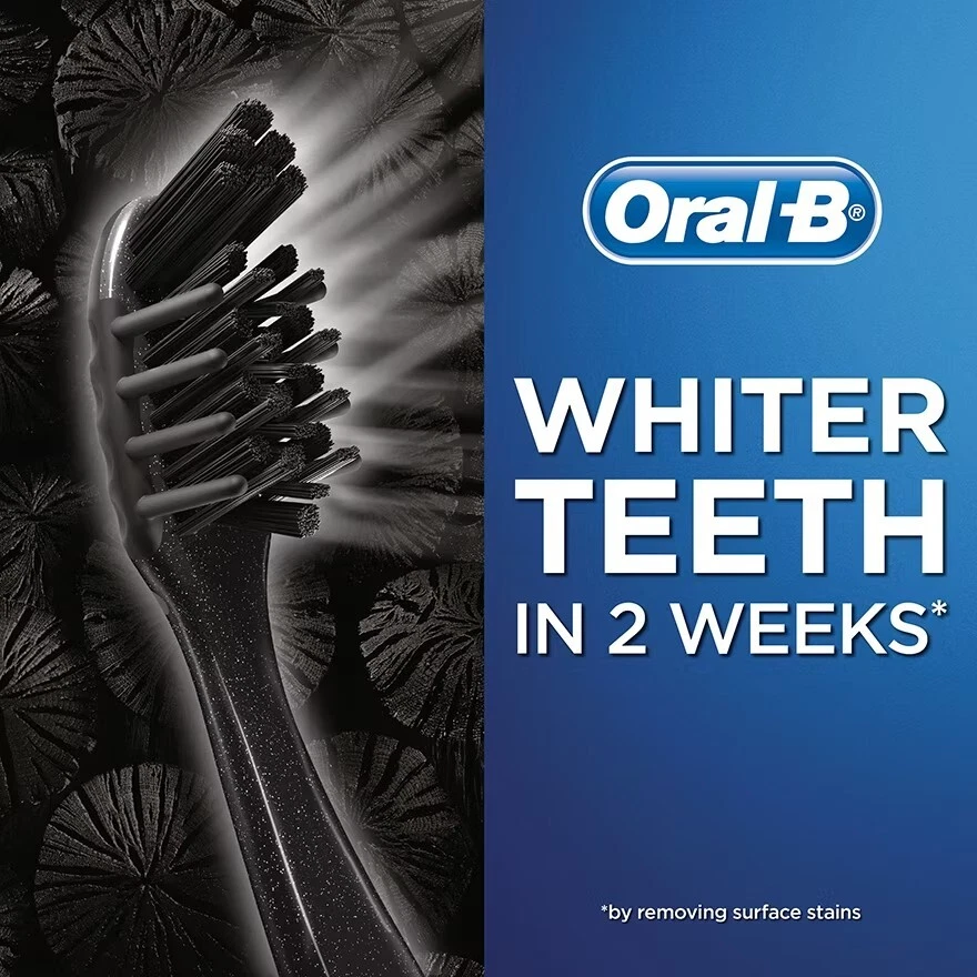 ORAL-B Charcoal White Soft Toothbrush, with CrissCross Bristles x 3's - Image 2 of 3