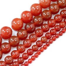 Natural Red Carnelian Spacer Round Bead 15" 4mm 6mm 8mm 10mm 12mm Wholesale