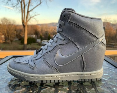silver nike wedge dunks
