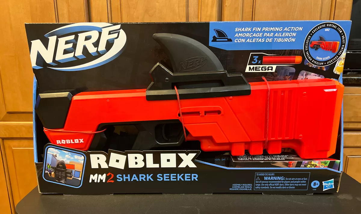 Nerf Roblox MM2 Shark Seeker Dart Blaster Gun - Multicolor