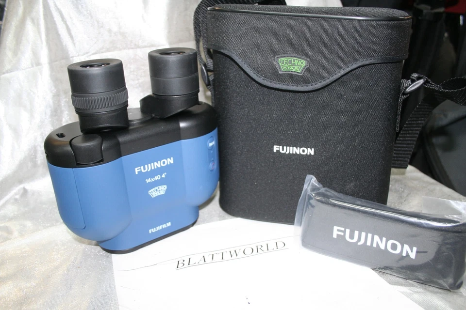 NAVY BLUE Fuji FUJINON Techno-Stabi TS1440 14x40 TSX Binoculars NEW w/ FUJI case - Image 3 of 3