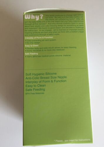 Comotomo Baby Bottle Set, Green - 8oz (2 Pack) - Picture 2 of 3