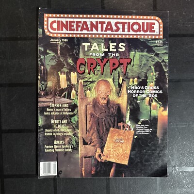Vintage CINEFANTASTIQUE magazine Jan 1990 vol 20 #3 Crypt Horror comics VF+