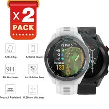 2Pack Tempered Glass Screen Protector for Garmin Approach S70 42mm/47mm 