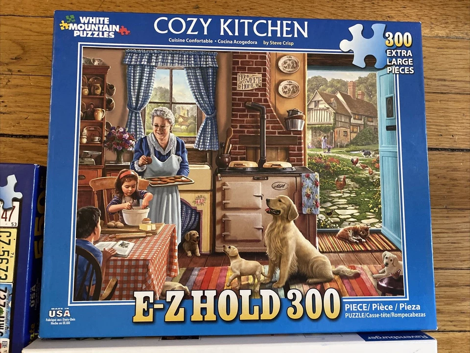 300 piezas 500 piezas Ravensburger White Mountain Acogedor Retiro Acogedor Cocina COMPLETO Foto 2 de 3