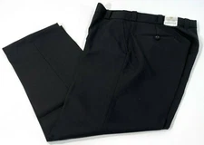 NEW 34x30 FLYING CROSS MENS POLYESTER GABARDINE PANTS 3900 BLACK 34x30
