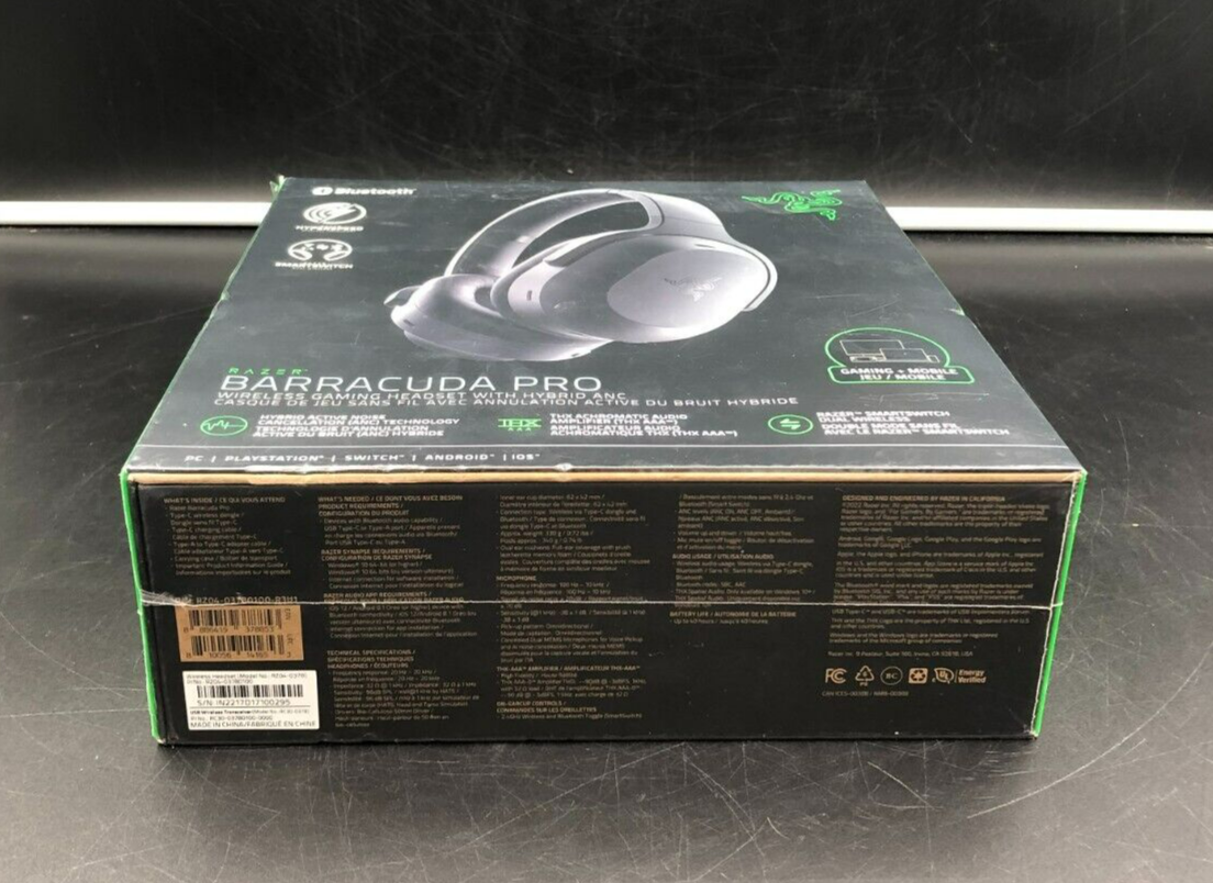Razer Barracuda Pro Wireless Over-Ear Gaming Headset for sale