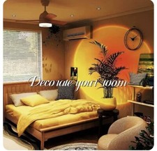 Night Light Sunset Lamp Projector LED Lights Bedroom Patio Sunlight Mood