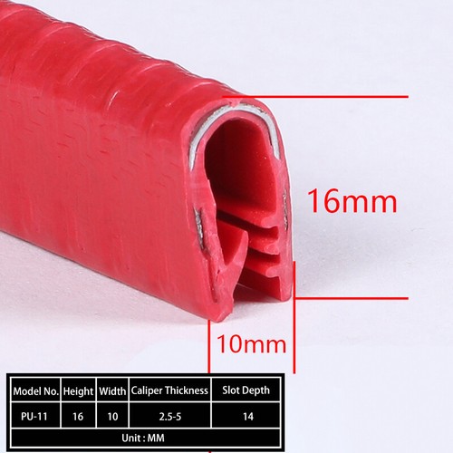 U-Shaped Rubber Sealing Strip Car Door Edge Guard Protector Edging Trim Seals - Picture 24 of 39