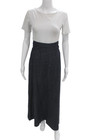 Nili Lotan Womens Maxi Denim Skirt Button Blue Size 29 — photo 1