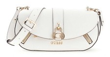 GUESS Jessa Flap Crossbody Bag Schultertasche Umhängetasche Tasche White weiß