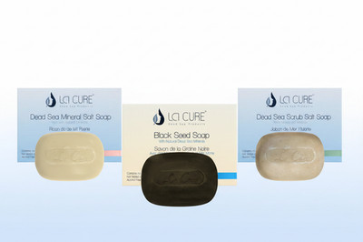 La Cure Dead Sea Soap Trio - Mud, Salt, Scrub (3-Pack) Natural Skin Treatment 3x