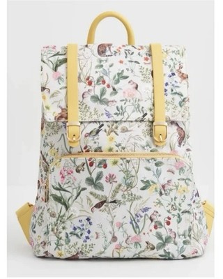 FABLE LONDON MEADOW CREATURES IVORY BACKPACK Fable England Meadow Creatures Medium Backpack in Metallic  main image 4
