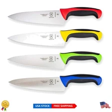 4-Piece Mercer Millennia Chef's Knife Set, High-Carbon Steel with Non-Slip Grip