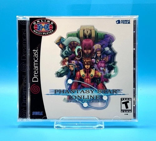 Phantasy Star Online (Sega Dreamcast, 2000) Disc+Manual+Case Tested